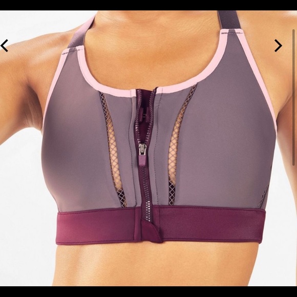 Fabletics ZOE High Impact Sports Bra ~ Size Small ~ Purple - Picture 3 of 9